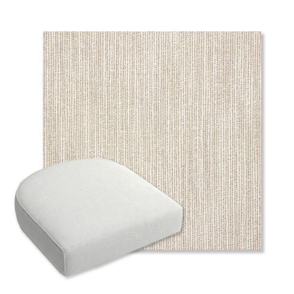Picture of Adena Sand | Bullnose Contoured Wicker Chair Cushion - Sunbrella© Fabric