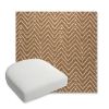 Picture of Argo Toffee | Bullnose Contoured Wicker Chair Cushion - Sunbrella© Fabric