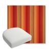 Picture of Astoria Sunset | Bullnose Contoured Wicker Chair Cushion - Sunbrella© Fabric