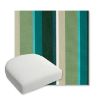 Picture of Beaming Lagoon | Bullnose Contoured Wicker Chair Cushion - Sunbrella© Fabric
