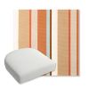 Picture of Beaming Mojave | Bullnose Contoured Wicker Chair Cushion - Sunbrella© Fabric