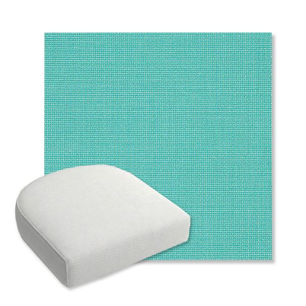 Picture of Bliss Breeze | Bullnose Contoured Wicker Chair Cushion - Sunbrella© Fabric