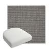 Picture of Bliss Smoke | Bullnose Contoured Wicker Chair Cushion - Sunbrella© Fabric