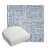Picture of Boro Indigo | Bullnose Contoured Wicker Chair Cushion - Sunbrella© Fabric