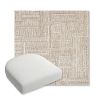 Picture of Boro Walnut | Bullnose Contoured Wicker Chair Cushion - Sunbrella© Fabric