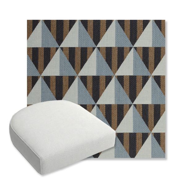 Picture of Buoy Cape Cod | Bullnose Contoured Wicker Chair Cushion - Sunbrella© Fabric