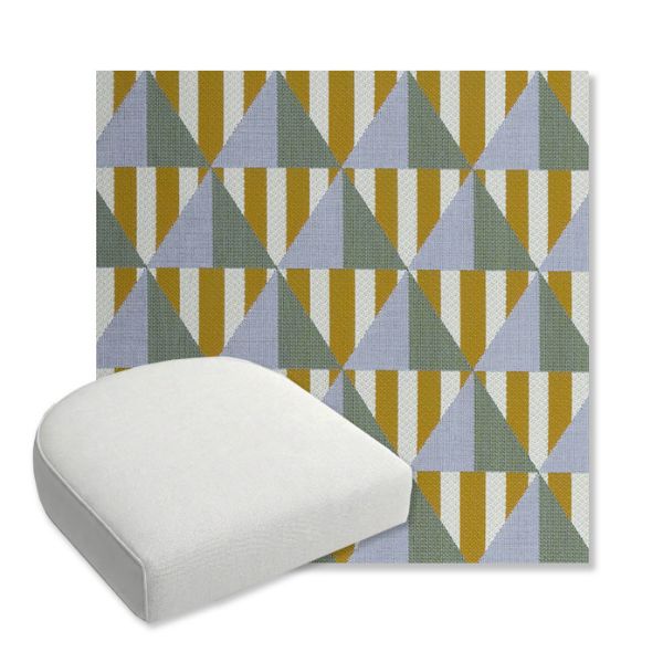 Picture of Buoy Key West | Bullnose Contoured Wicker Chair Cushion - Sunbrella© Fabric