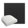 Picture of Canvas Black | Bullnose Contoured Wicker Chair Cushion - Sunbrella© Fabric