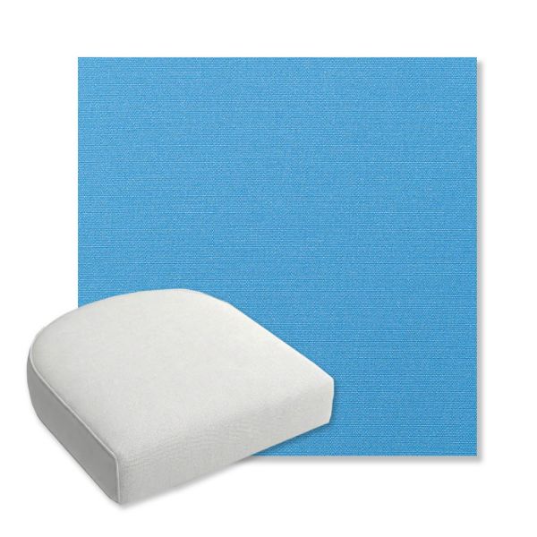 Picture of Canvas Capri | Bullnose Contoured Wicker Chair Cushion - Sunbrella© Fabric
