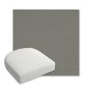 Picture of Canvas Charcoal | Bullnose Contoured Wicker Chair Cushion - Sunbrella© Fabric