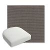 Picture of Canvas Coal | Bullnose Contoured Wicker Chair Cushion - Sunbrella© Fabric