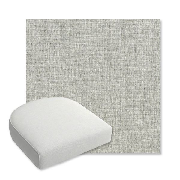Picture of Canvas Granite | Bullnose Contoured Wicker Chair Cushion - Sunbrella© Fabric