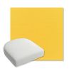 Picture of Canvas Sunflower Yellow | Bullnose Contoured Wicker Chair Cushion - Sunbrella© Fabric