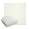 Picture of Canvas White | Bullnose Contoured Wicker Chair Cushion - Sunbrella© Fabric