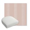 Picture of Caper Blush | Bullnose Contoured Wicker Chair Cushion - Sunbrella© Fabric