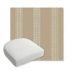 Picture of Caper Camel | Bullnose Contoured Wicker Chair Cushion - Sunbrella© Fabric