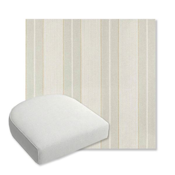 Picture of Carlo Celery | Bullnose Contoured Wicker Chair Cushion - Sunbrella© Fabric