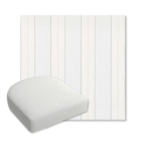 Picture of Carlo Coastal | Bullnose Contoured Wicker Chair Cushion - Sunbrella© Fabric