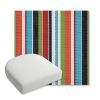 Picture of Carousel Confetti | Bullnose Contoured Wicker Chair Cushion - Sunbrella© Fabric
