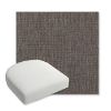 Picture of Cassava Mushroom | Bullnose Contoured Wicker Chair Cushion - Sunbrella© Fabric