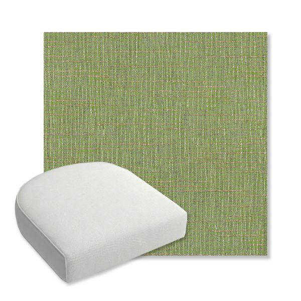 Picture of Cassava Spring | Bullnose Contoured Wicker Chair Cushion - Sunbrella© Fabric