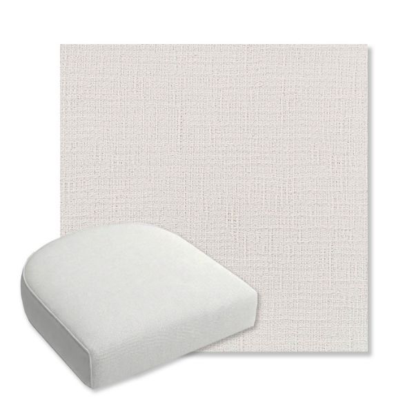 Picture of Cassava White | Bullnose Contoured Wicker Chair Cushion - Sunbrella© Fabric