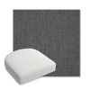 Picture of Cast Charcoal | Bullnose Contoured Wicker Chair Cushion - Sunbrella© Fabric