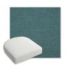 Picture of Cast Lagoon | Bullnose Contoured Wicker Chair Cushion - Sunbrella© Fabric