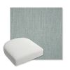 Picture of Cast Mist | Bullnose Contoured Wicker Chair Cushion - Sunbrella© Fabric