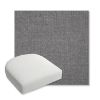 Picture of Cast Slate | Bullnose Contoured Wicker Chair Cushion - Sunbrella© Fabric