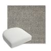 Picture of Chartres Graphite | Bullnose Contoured Wicker Chair Cushion - Sunbrella© Fabric