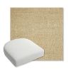 Picture of Chartres Hemp | Bullnose Contoured Wicker Chair Cushion - Sunbrella© Fabric