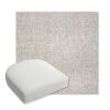 Picture of Chartres Silk | Bullnose Contoured Wicker Chair Cushion - Sunbrella© Fabric