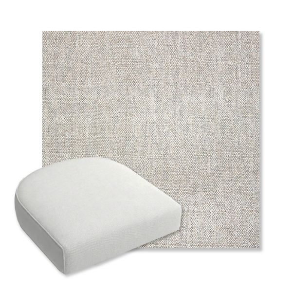 Picture of Chartres Silk | Bullnose Contoured Wicker Chair Cushion - Sunbrella© Fabric