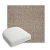 Picture of Chartres Truffle | Bullnose Contoured Wicker Chair Cushion - Sunbrella© Fabric