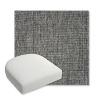 Picture of Crush Pewter | Bullnose Contoured Wicker Chair Cushion - Sunbrella© Fabric