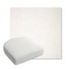 Picture of Crush Snow | Bullnose Contoured Wicker Chair Cushion - Sunbrella© Fabric