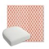Picture of Detail Persimmon | Bullnose Contoured Wicker Chair Cushion - Sunbrella© Fabric