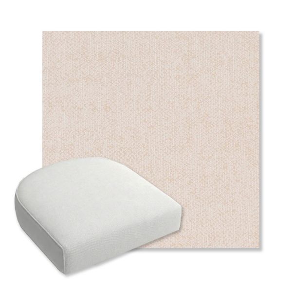 Picture of Dither Antique | Bullnose Contoured Wicker Chair Cushion - Sunbrella© Fabric