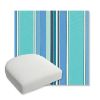 Picture of Dolce Oasis | Bullnose Contoured Wicker Chair Cushion - Sunbrella© Fabric