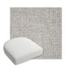 Picture of Dumont Dove | Bullnose Contoured Wicker Chair Cushion - Sunbrella© Fabric