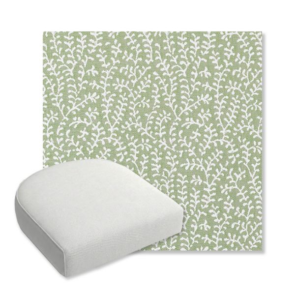 Picture of Eberly Spring | Bullnose Contoured Wicker Chair Cushion - Sunbrella© Fabric