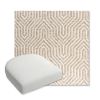 Picture of Etna Dune | Bullnose Contoured Wicker Chair Cushion - Sunbrella© Fabric