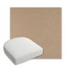 Picture of Exhale Driftwood | Bullnose Contoured Wicker Chair Cushion - Sunbrella© Fabric