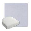 Picture of Exhale Sky | Bullnose Contoured Wicker Chair Cushion - Sunbrella© Fabric