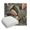 Picture of Fernie Midnight Garden | Bullnose Contoured Wicker Chair Cushion - Sunbrella© Fabric