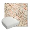Picture of Flora Sunset | Bullnose Contoured Wicker Chair Cushion - Sunbrella© Fabric