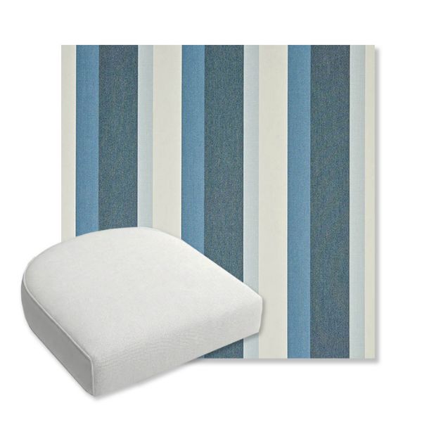 Picture of Gateway Coast | Bullnose Contoured Wicker Chair Cushion - Sunbrella© Fabric