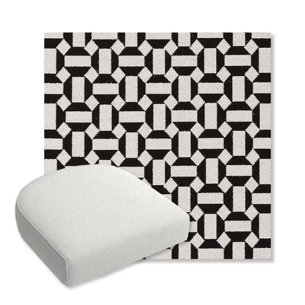 Picture of Hoopla Panda | Bullnose Contoured Wicker Chair Cushion - Sunbrella© Fabric