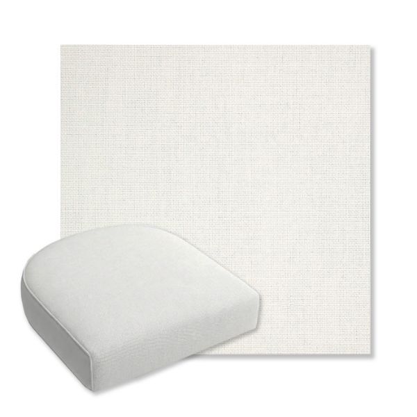 Picture of Idol Snow | Bullnose Contoured Wicker Chair Cushion - Sunbrella© Fabric